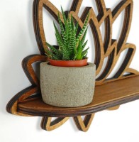 Raft de perete Trendy Raf264 Walnut 33x26x10cm GTR005567 imaginea #2 — magazin online Desire.md