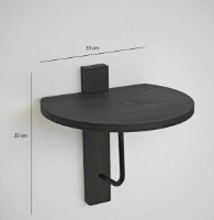 Raft de perete Trendy Reve Anthracit/Black 35x35cm GTR005462 imaginea #2 — magazin online Desire.md