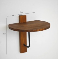 Raft de perete Trendy Reve Chestnut/Black 35x35cm GTR005466 imaginea #2 — magazin online Desire.md