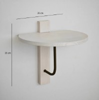 Raft de perete Trendy Reve White/Black 35x35cm GTR005465 imaginea #2 — magazin online Desire.md