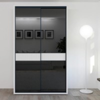 Dulap cu uşi glisante Bayro Murano 1400x2300x600 (606204)