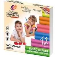 Plastilina Луч Школа Творчества 12 Colors (29С 1771-08)
