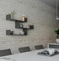 Навесная полка Trendy Tibet Anthracit 66.5x119x23cm GTR005342 фото №2 — интернет-магазин Desire.md