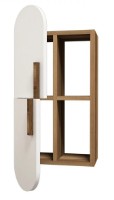 Raft de perete Trendy Trandafir Walnut/White 80x35x22cm GTR005378 imaginea #2 — magazin online Desire.md