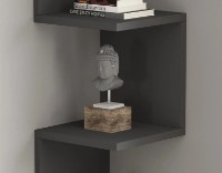 Raft de perete Trendy Zikzak Anthracit 105.4x25x25cm GTR005606 imaginea #2 — magazin online Desire.md