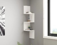 Raft de perete Trendy Zikzak White 105.4x25x25cm GTR005491