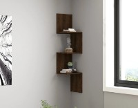 Raft de perete Trendy Zikzak Walnut 105.4x25x25cm GTR005490 imaginea #1 — magazin online Desire.md