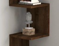 Raft de perete Trendy Zikzak Walnut 105.4x25x25cm GTR005490 imaginea #2 — magazin online Desire.md