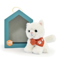 Jucărie de pluș Histoire d'Ours Cat White Spa Collection 16cm (HO3314)