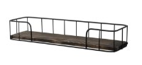 Raft de perete Trendy Syringa Dark Walnut/Black 60x15x10cm GTR005310 imaginea #2 — magazin online Desire.md