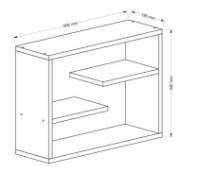 Raft de perete Trendy Tino Walnut 60x44x19.5cm GTR005599 imaginea #3 — magazin online Desire.md