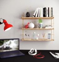 Навесная полка Trendy Units Pine Atlantic/Gold 60x61x15cm GTR005581