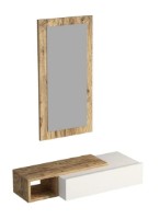 Raft de perete Trendy Vien Pine Atlantic/White 82x16x30cm GTR005943 imaginea #2 — magazin online Desire.md