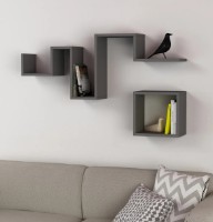 Raft de perete Trendy Urmariti Anthracit 116x45x20cm GTR005367