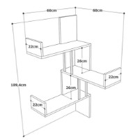 Raft de perete Trendy VG17-A Pine Atlantic 109.4x60x60cm GTR005452 imaginea #3 — magazin online Desire.md
