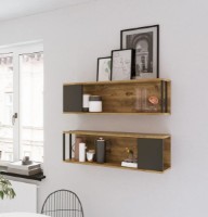 Raft de perete Trendy VG18-A Pine Atlantic/Anthracit 100x29.6x22cm GTR005455 2pcs