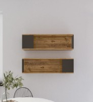 Raft de perete Trendy VG18-A Pine Atlantic/Anthracit 100x29.6x22cm GTR005455 2pcs imaginea #2 — magazin online Desire.md