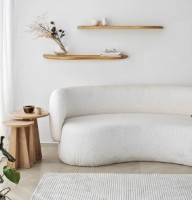 Raft de perete Trendy Wavy Oak 100x25cm GTR005474 2pcs imaginea #2 — magazin online Desire.md