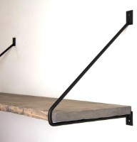 Raft de perete Trendy WR038 Walnut/Black 60x20x14cm GTR006606 imaginea #3 — magazin online Desire.md