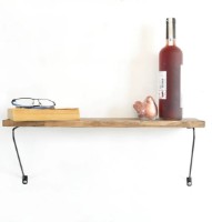 Raft de perete Trendy WR038 Walnut/Black 60x20x14cm GTR006606