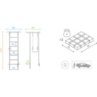 Шведская стенка Romana S1 (01.21.7.06.490.05.00-13) Pastel фото №5 — интернет-магазин Desire.md