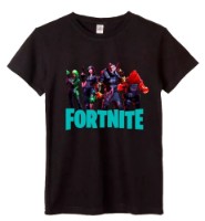 Tricou pentru copii Soling Fortnite Kids Black, s.9-10 years (Print-1658)