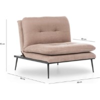 Fotoliu Trendy Martin Solo GR121 Mink 90x90x95cm GTR002090 imaginea #8 — magazin online Desire.md