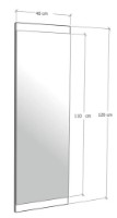 Зеркало Trendy Basic White 120x40x2cm GTR006531 фото №5 — интернет-магазин Desire.md