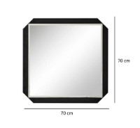 Oglindă Trendy Carre Black 70x70x2cm GTR006577 imaginea #3 — magazin online Desire.md