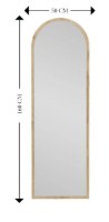 Oglindă Trendy Emma Natural 160x50x2cm GTR005535 imaginea #4 — magazin online Desire.md