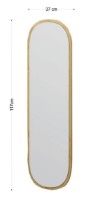 Зеркало Trendy Magnum Natural 40x120x2cm GTR005528 фото №4 — интернет-магазин Desire.md