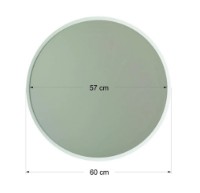 Oglindă Trendy Yuvarlak A706 White 60x60x2cm GTR006533 imaginea #3 — magazin online Desire.md