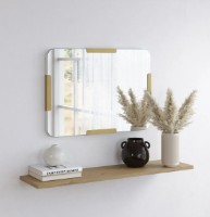 Зеркало Trendy Pera Gold 70x50x2cm GTR006561 фото №2 — интернет-магазин Desire.md