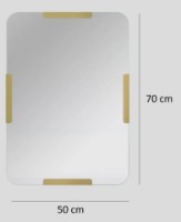 Зеркало Trendy Pera Gold 70x50x2cm GTR006561 фото №4 — интернет-магазин Desire.md