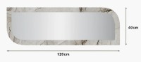 Oglindă Trendy Arni Efes Marble 120x40x2cm GTR005531 imaginea #3 — magazin online Desire.md