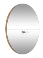 Oglindă Trendy Aso 60 Gold 60x60x1cm GTR006558 imaginea #2 — magazin online Desire.md