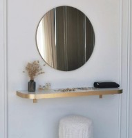 Oglindă Trendy Aso 90 Gold 90x90x1cm GTR006557