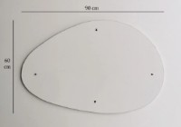 Зеркало Trendy Porto White 90x60x1cm GTR006543 фото №4 — интернет-магазин Desire.md