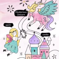 Carte de colorat pentru copii Mideer Unicorn Legend (MD4297) imaginea #4 — magazin online Desire.md