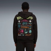 Hanorac pentru bărbați Puma Hoops X Rick And Morty Sweatshirt Black, s.M imaginea #3 — magazin online Desire.md