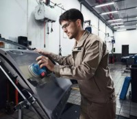 Эксцентриковая шлифмашина Bosch GEX 185-Li (B06013A5000) фото №3 — интернет-магазин Desire.md