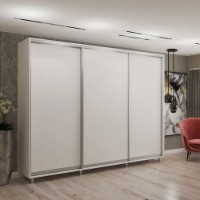 Dulap cu uşi glisante My-Style Chipboard 290x220x60 White (C29H2M01U01)