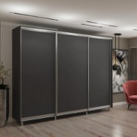 Dulap cu uşi glisante My-Style Chipboard 290x220x60 Anthracite (C29H2M02U01)