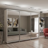 Шкаф-купе My-Style Mirror 300x220x60 White (C30H2M01U03)