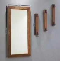 Зеркало Trendy V108 Walnut 110x50x3cm GTR001405 фото №3 — интернет-магазин Desire.md