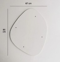 Oglindă Trendy Soho White 85x67x2cm GTR006544 imaginea #4 — magazin online Desire.md