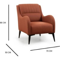 Fotoliu Trendy Kenzo Tile Red 90x70x88cm GTR002028 imaginea #3 — magazin online Desire.md