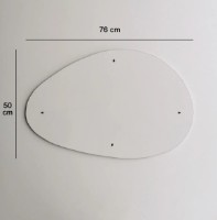 Oglindă Trendy Porto White 76x50x2cm GTR006542 imaginea #3 — magazin online Desire.md