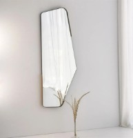 Зеркало Trendy Neregulat Black/Gold 120x60x2cm GTR006574