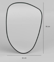 Зеркало Trendy Nera Black 91x61x2cm GTR006570 фото №3 — интернет-магазин Desire.md